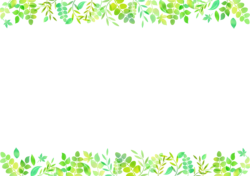 Green Leaves Frame