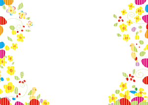 Flower Colorful Frame