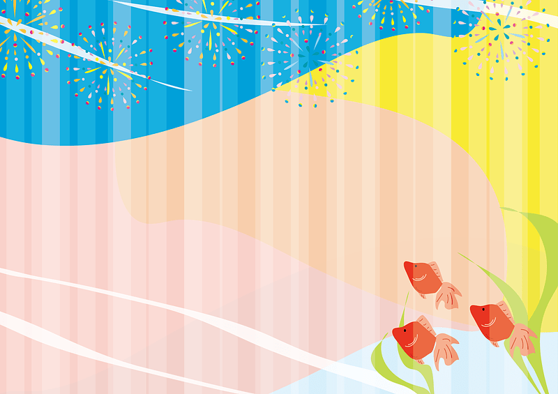 Goldfish Fireworks Background