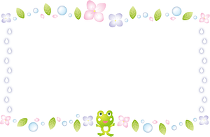 Frog Hydrangea Frame