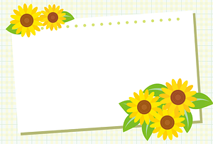 Sunflower Drawing Paper