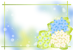 Hydrangea Rain Frame