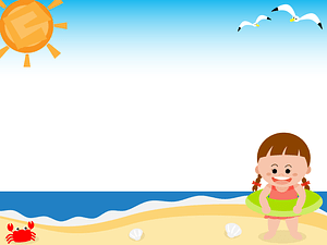 Sea Bathing Girl Beach