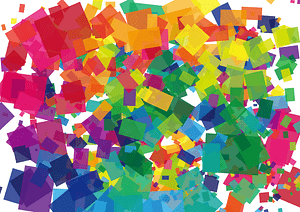 Quadrangle Colorful Background