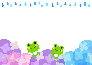 Frog Rain Hydrangea Frame