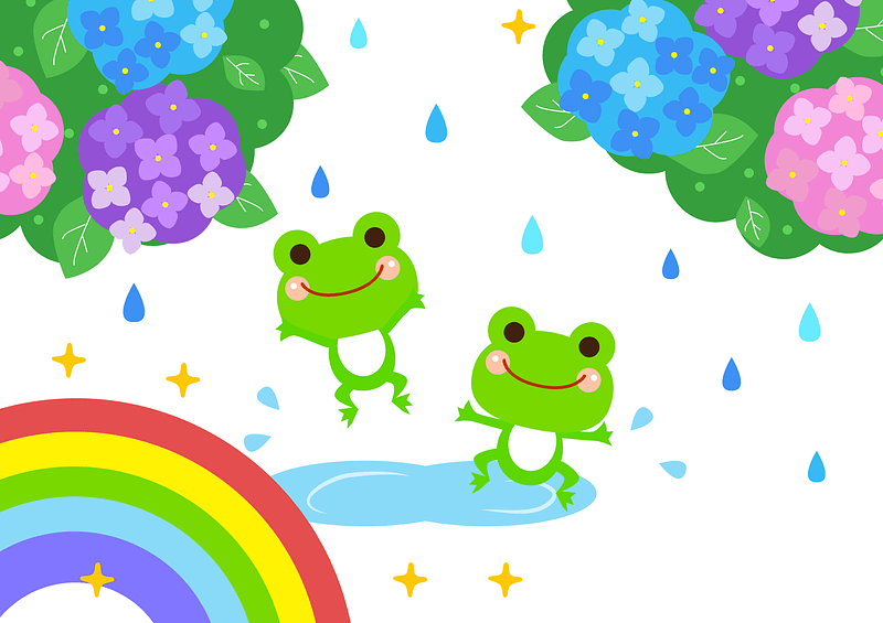 Frog Rain Rainbow Hydrangea