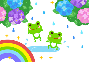 Frog Rain Rainbow Hydrangea