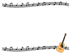 Guitar Music Note Frame