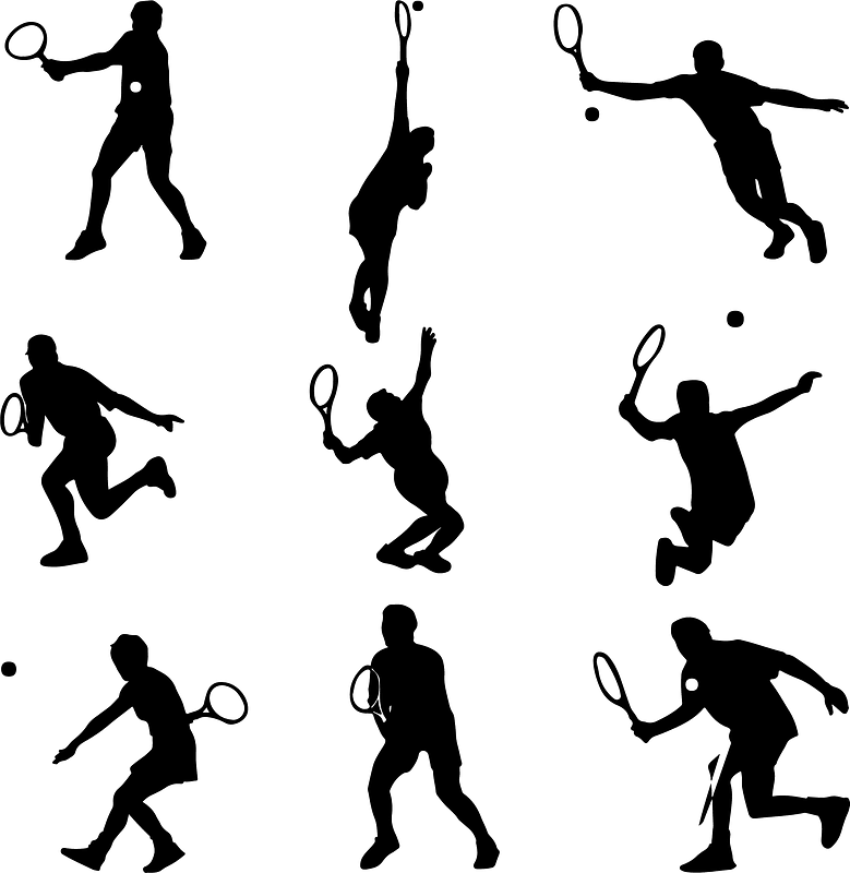 Tennis Player Silhouette