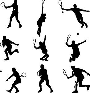 Tennis Player Silhouette