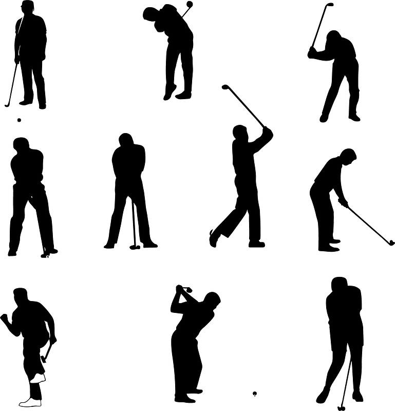 Golf Golfer Silhouette