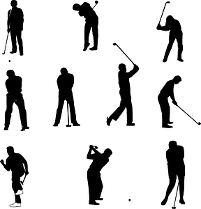 Golf Golfer Silhouette