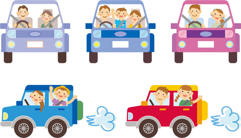 Drive Car Family Couple