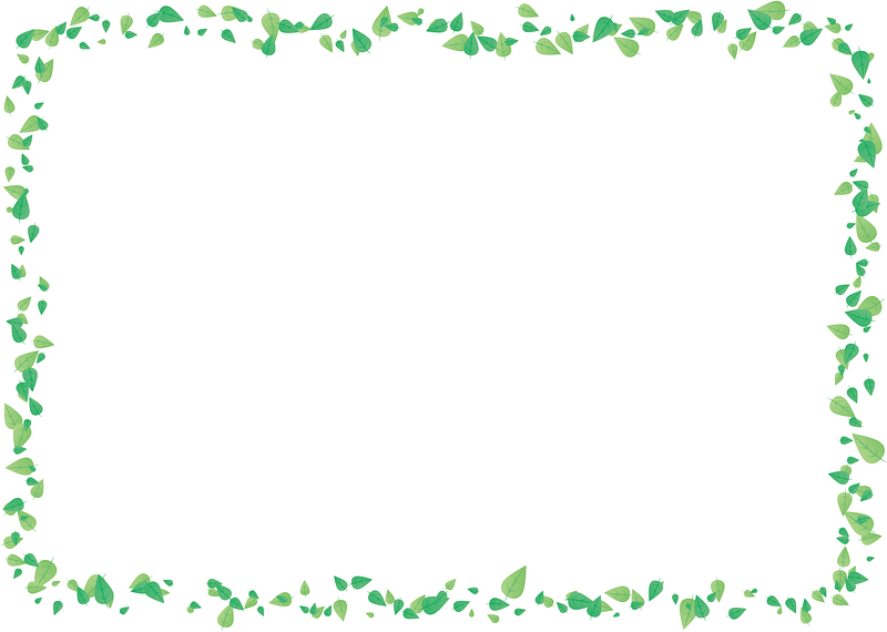 Green Leaves Frame