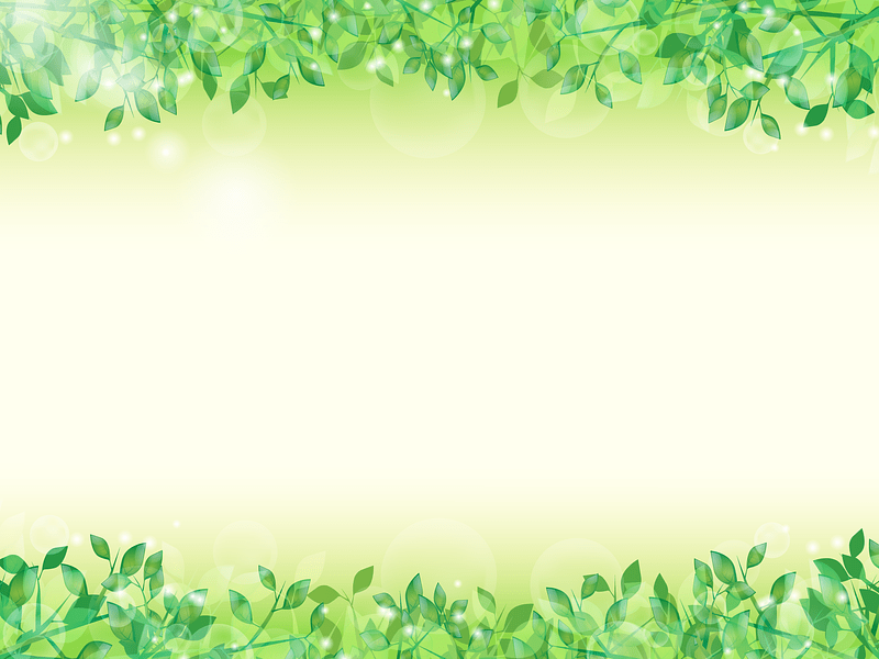 Green Leaves Frame