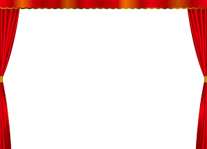 Red Curtain Frame