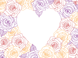 Rose Heart Frame