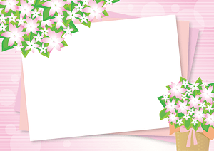 Pink Flower Frame