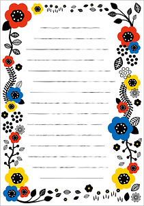 Floral Letter Paper