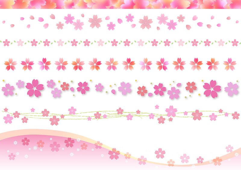 Cherry Blossoms Line