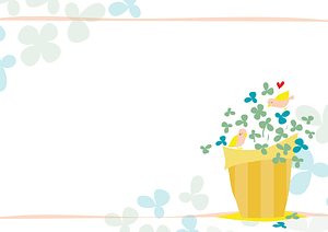 Bird Clover Frame