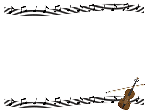 Violin Music Frame
