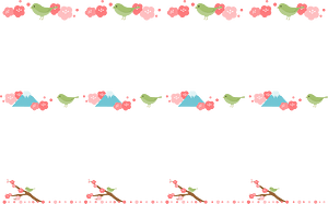 Plum Japanese Bush Warbler Line