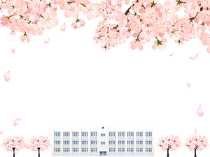 Cherry Blossoms School Frame