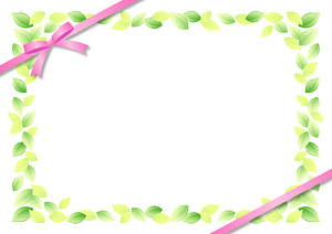 Leaf Ribbon Frame