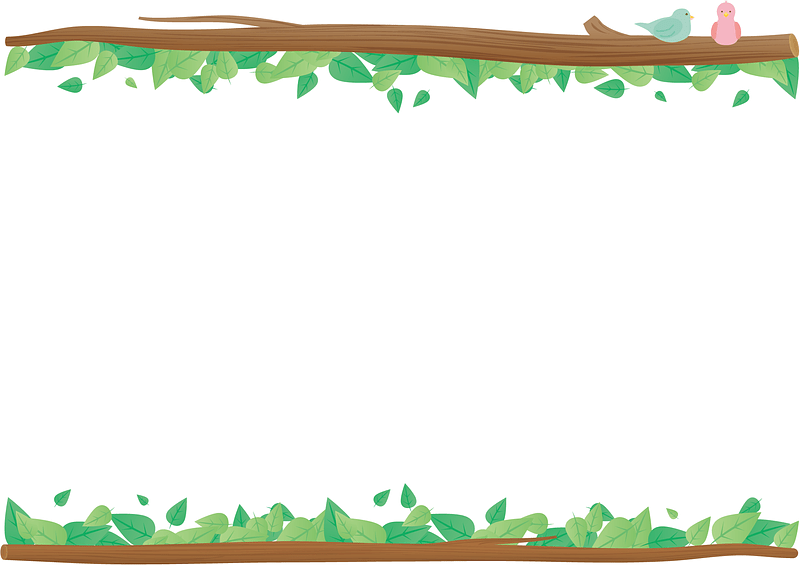 Leaves Birds Frame