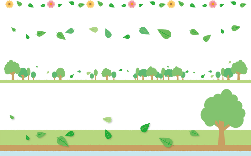 Leaves Line Banner