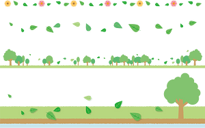 Leaves Line Banner