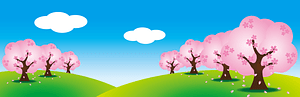 Cherry Blossoms Banner