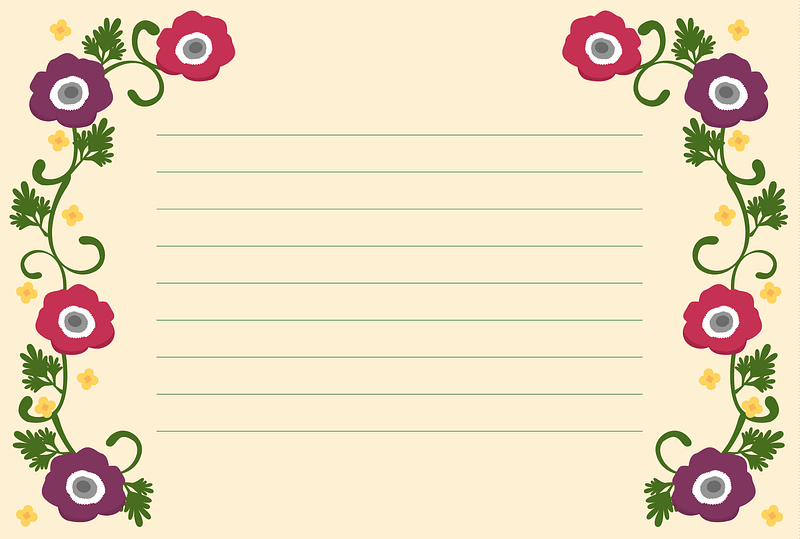 Letter Paper Anemone