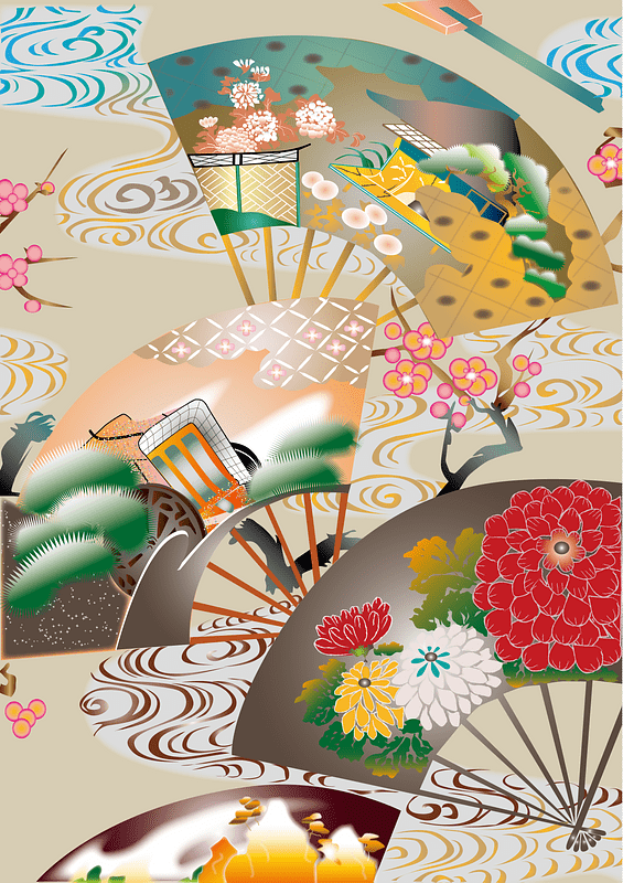 Folding Fan Background