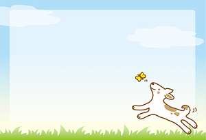 Dog Butterfly Frame