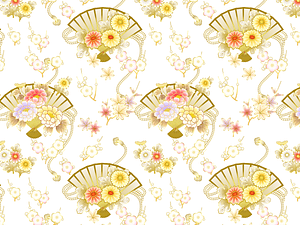 Peony Folding Fan