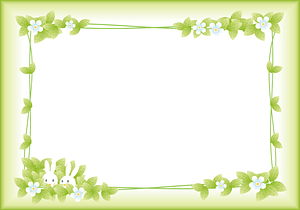 Rabbit Flower Frame