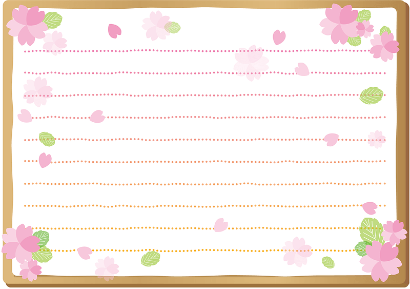 Cherry Blossoms Letter Paper