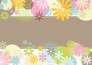 Floral Dots Frame