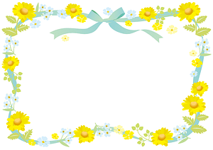 Ribbon Flower Frame
