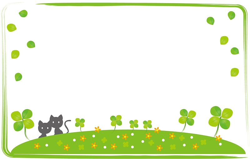 Cats Clover Frame