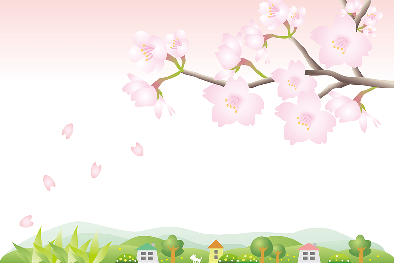 Cherry Blossoms Countryside