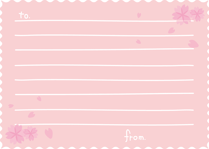 Sakura Message Card