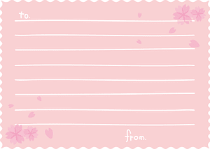 Sakura Message Card