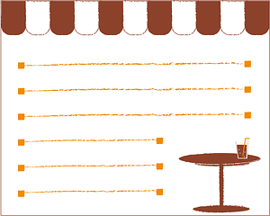 Coffeehouse Message Card