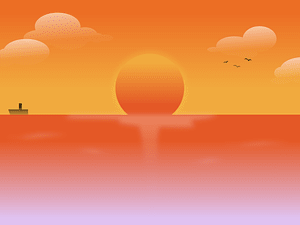 Sunset Sea