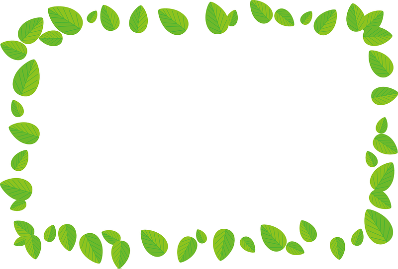 Green Leaves Frame