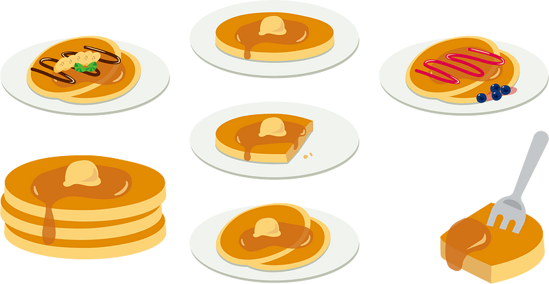 Hotcake Pancake - Free vector images on creazilla.com