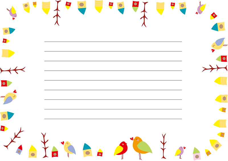 Bird Letter Paper